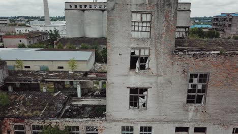 old abandoned factory building.