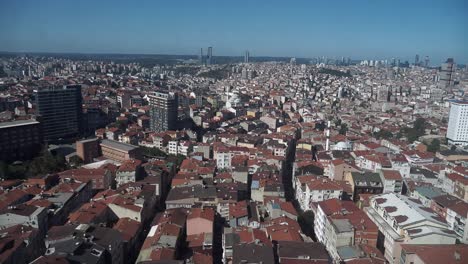 istanbul cityscape aerial view