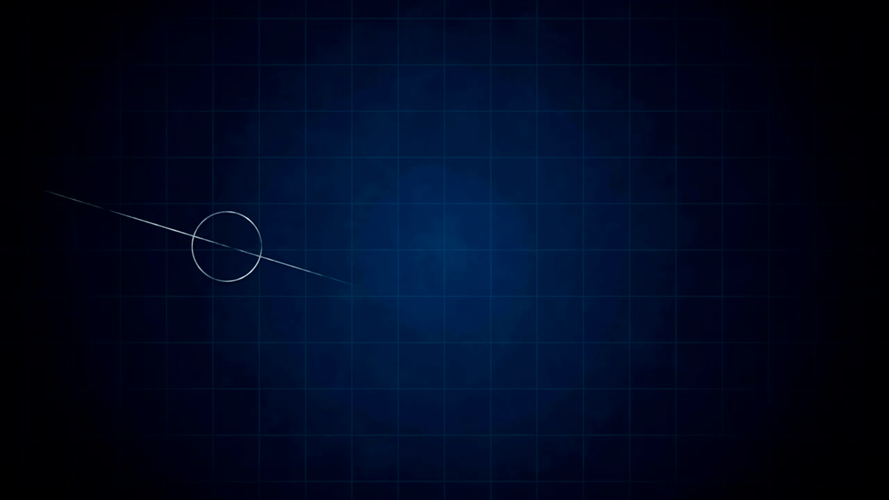 Loop transition animation with scientific geometric patterns in mathematics. Mathematics and education background. Circle and line.
