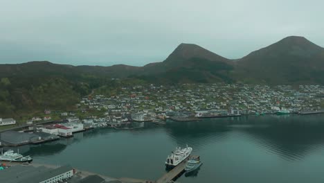 måløy is located on the coast of norway and was once a trading and hospitality spot