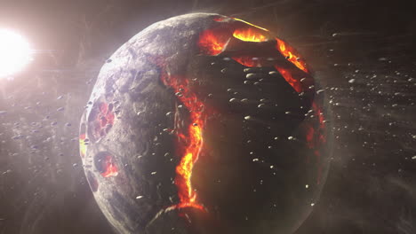 planet destruction in space