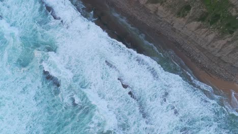 Majestic-waves-crushing-on-rocky-beach-in-Portugal