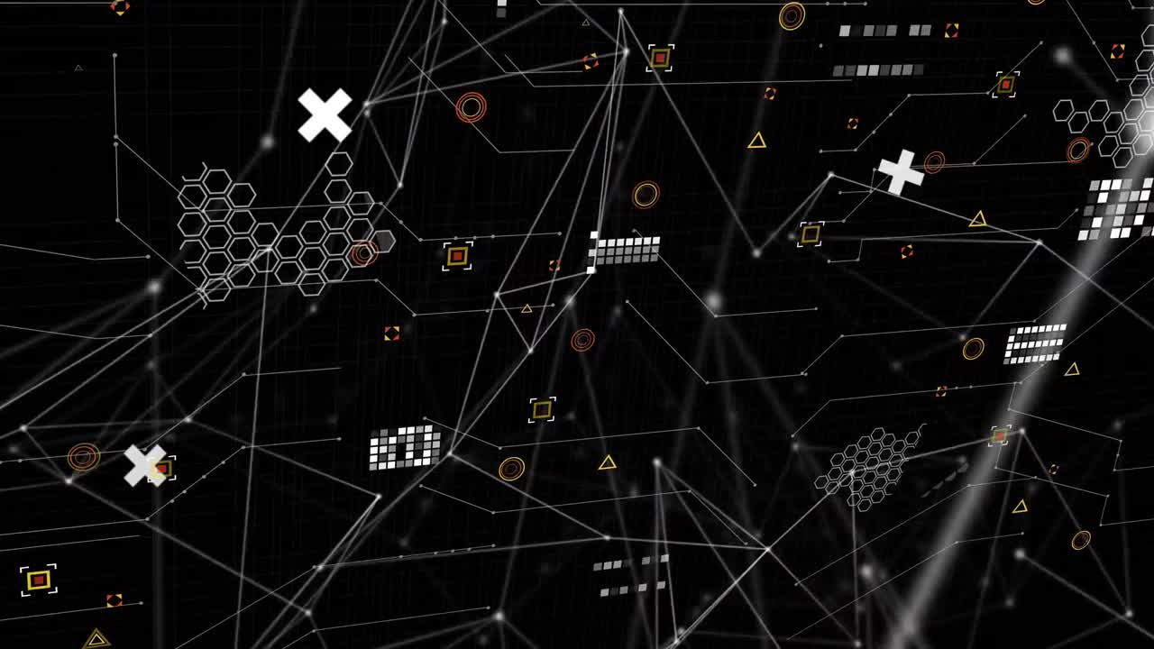 Animation of connections, markers and data processing over world map
