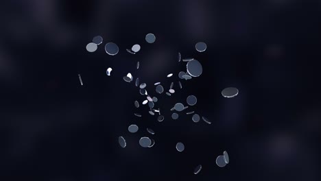 dynamic abstract luxury jumping animation in 4k