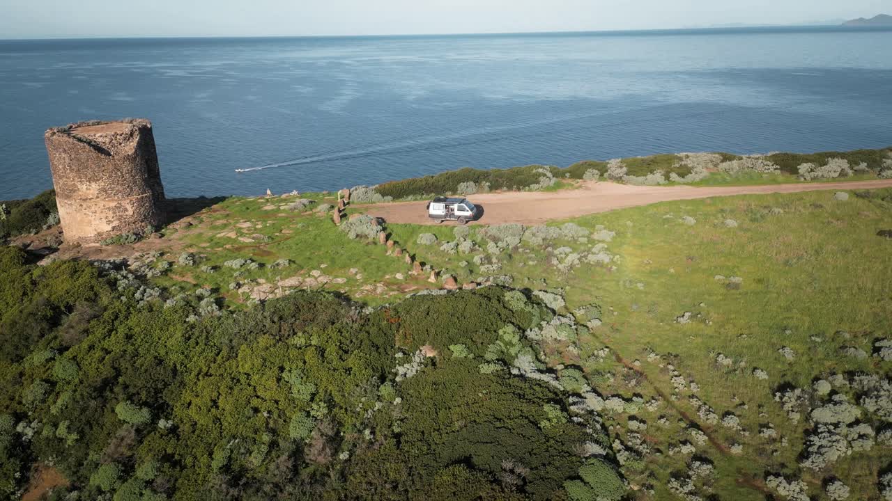 사르데냐 해안의 에피크 드론 클립