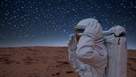 astronauta en marte