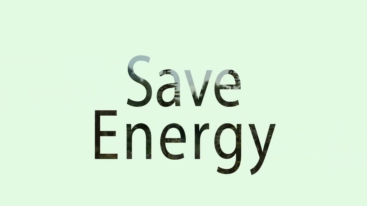 vídeo compuesto digital de ahorro de energía
