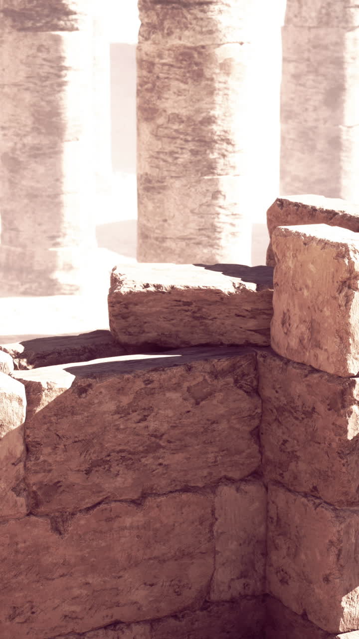 ruinas y pilares antiguos