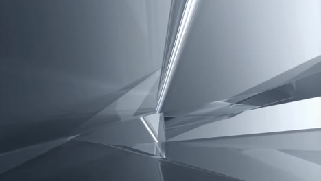 abstract silver geometric facet background
