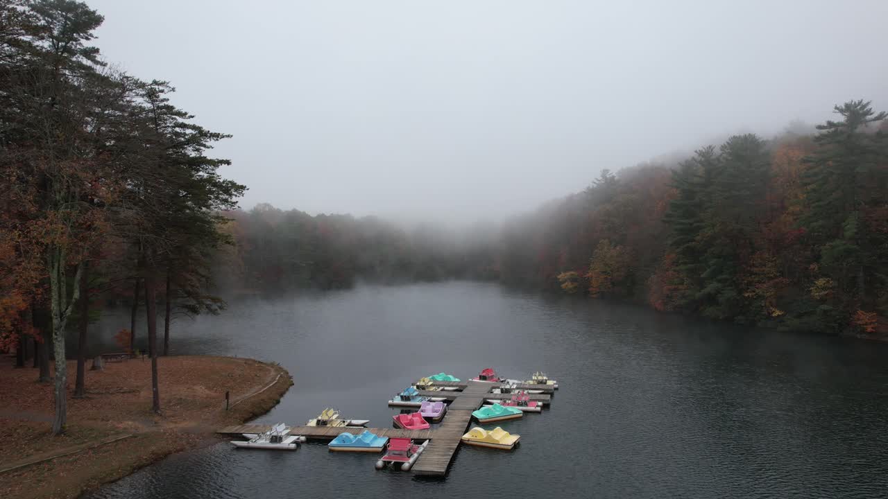 Aerial Drone Adventure Over Fort Mountain State Park, Georgia