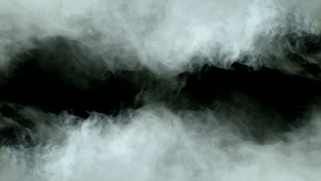 nubes de niebla y humo