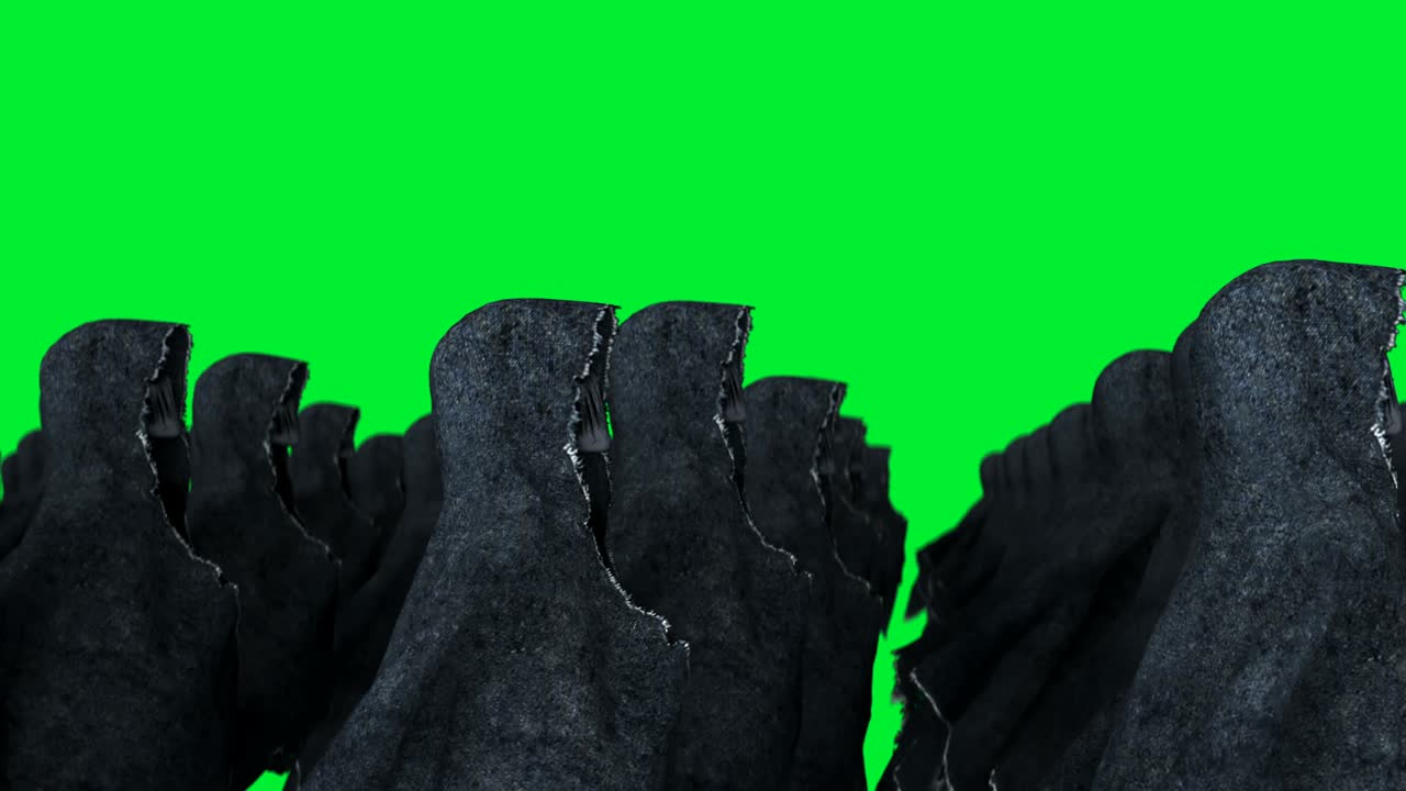 el misterio del miedo a la animación de fantasmas. la sudadera dinámica. el aislamiento. la animación realista de pantalla verde 4k.