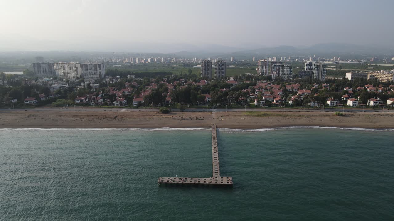 ciudad costera aérea