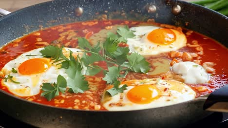 huevos en salsa de tomate