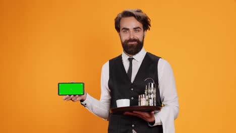 los puntos de los funcionarios en la pantalla verde