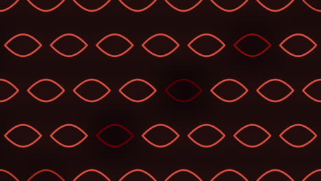 neon diamond seamless red light pattern on black background