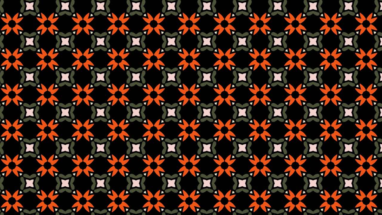 patrones sin fisuras con diseño floral y adornos cuadrados