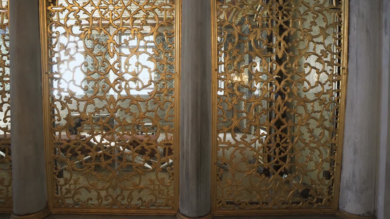 detalle interior en la hagia sophia en estambul, turquía