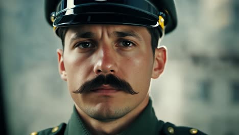 portrait of a military man in uniform