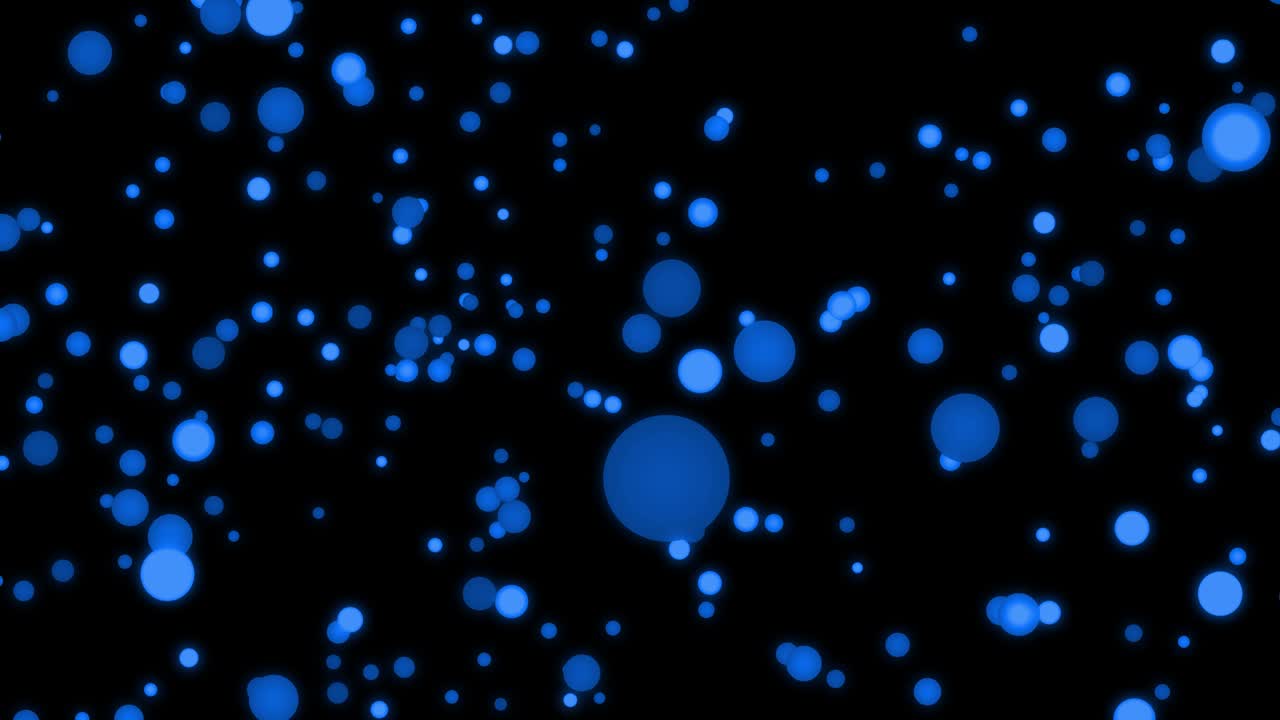 중간 크기의 점 공이 움직이는 애니메이션 모션 그래픽