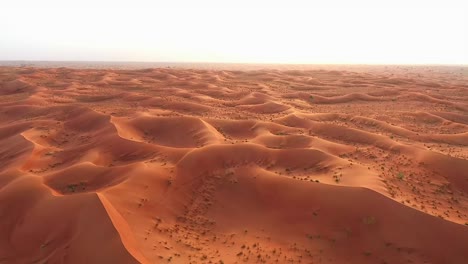 4k videos, drone footage of buhais geology park desert in sharjah with sand ripples, geological landscape of high dune desert in united arab emirates