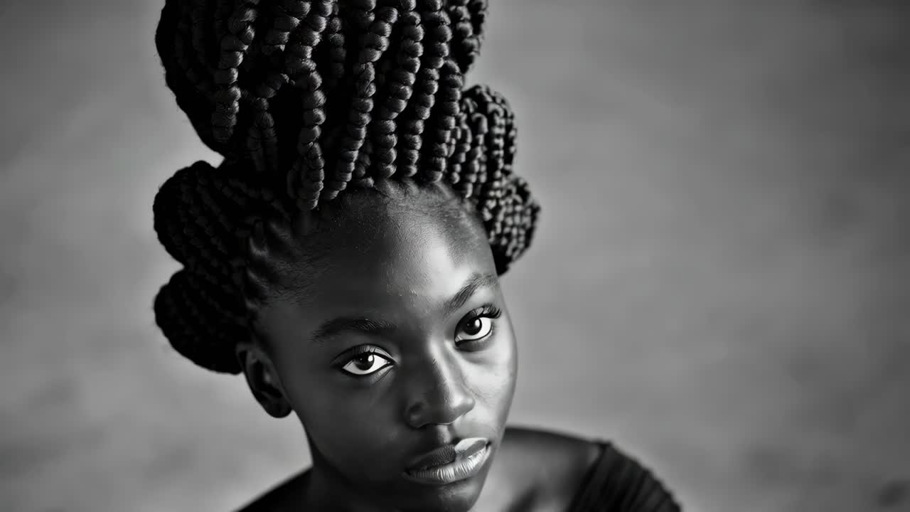 정교 한 매 를 가진 검은 여자 의 초상화