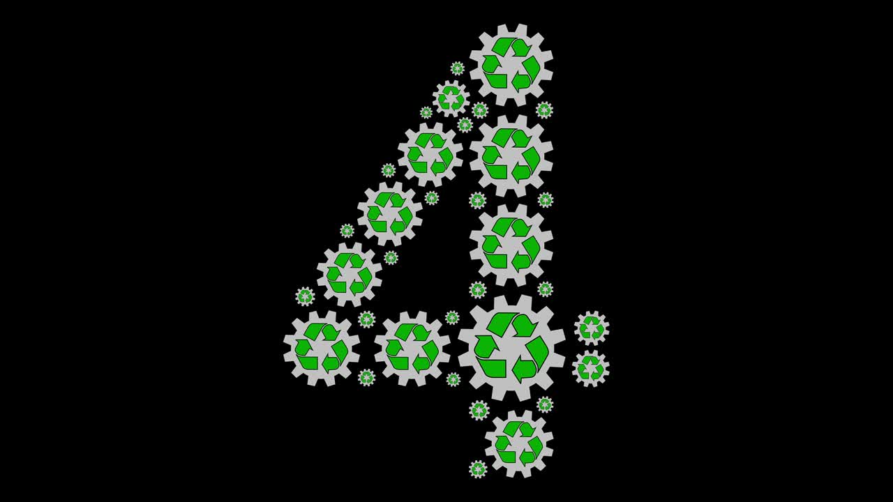 Recycle symbol number four