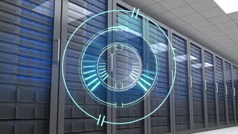 Animation-of-scope-scanning-over-computer-servers-in-tech-room