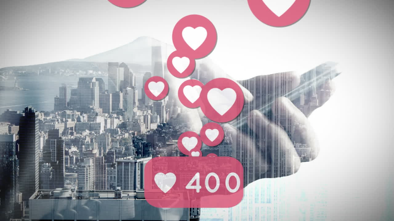 사업가 의 휴대폰 에 타이핑 하면서 심장 이 증가 하고 있다