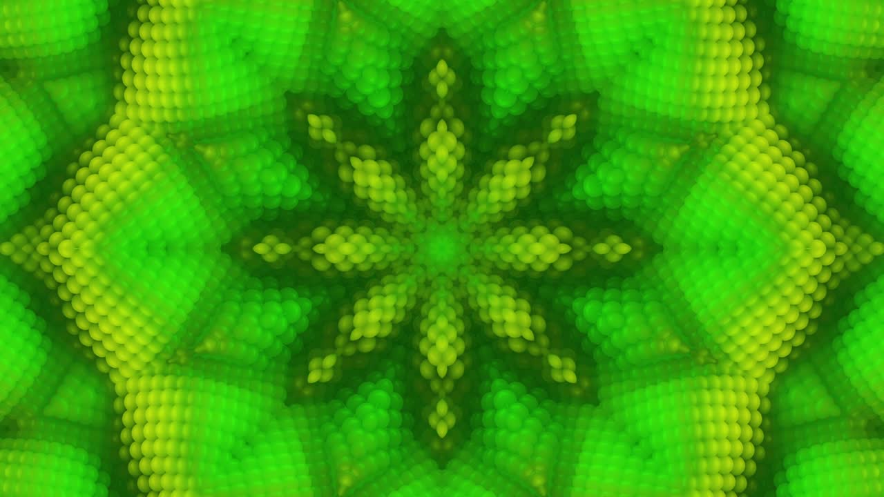 3d en bucle abstracto ornamentado fondo decorativo. hipnótico caleidoscopio de moda.