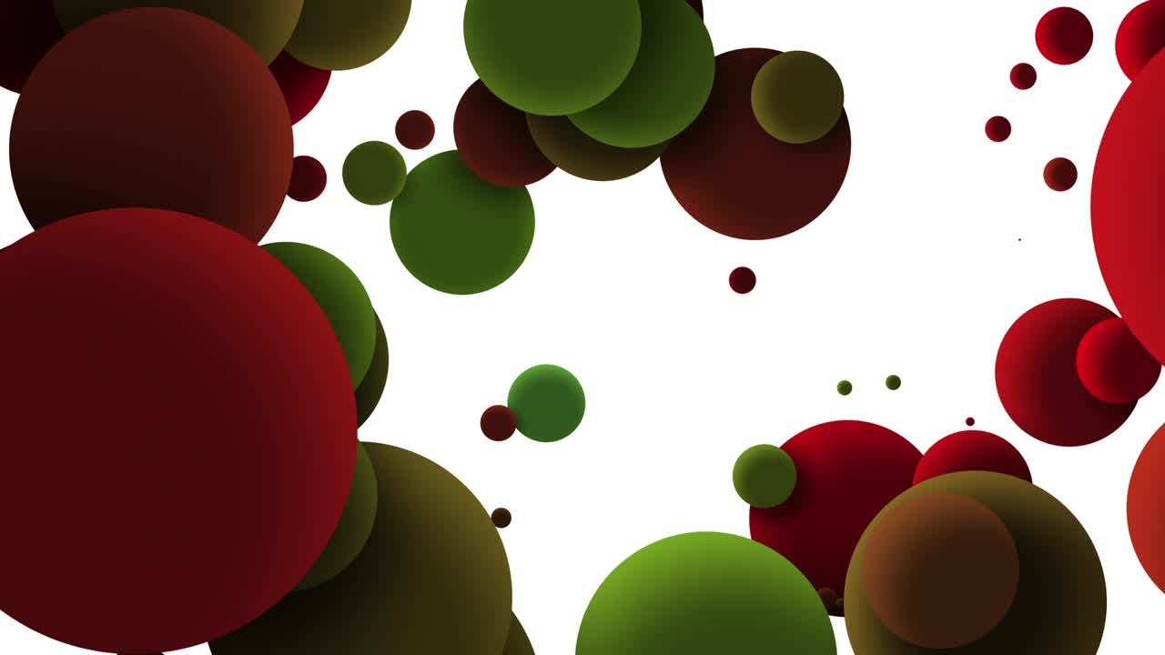 Colorful bubbles particles Slow motion