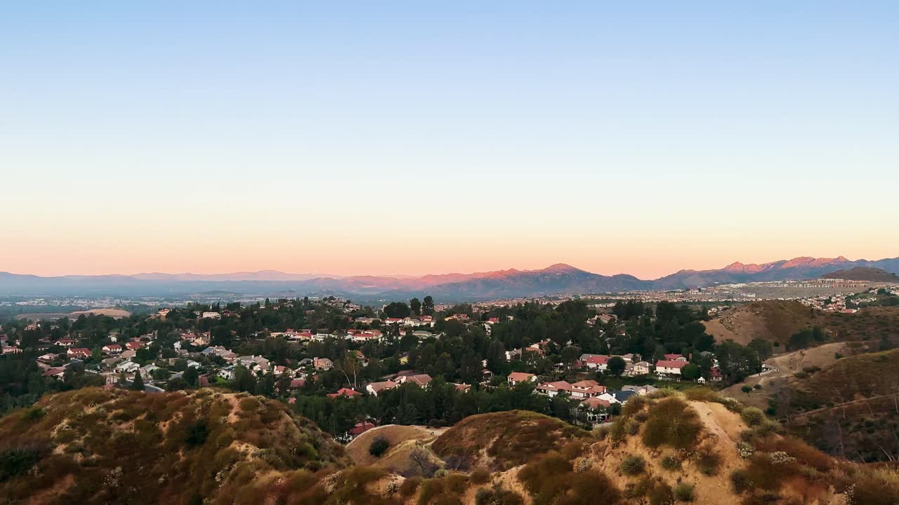 아침 산 페르난도 밸리 풍경