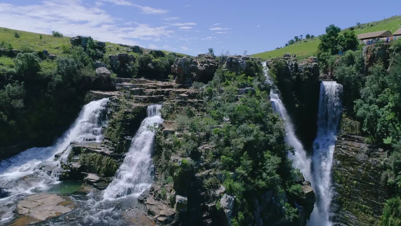cataratas en la ruta panorámica, sudáfrica, las cataratas de lisboa