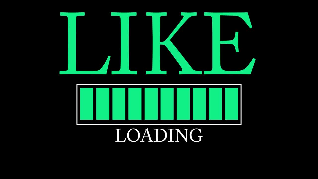 Like text with Loading, Downloading, Uploading Bar Indicator.