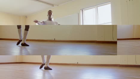bailarín de ballet masculino bailando en el estudio 4k