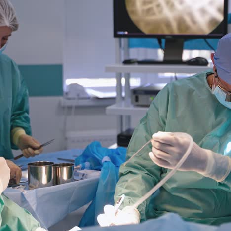medical team performing operation