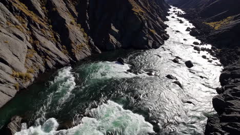 river rapids in a rocky canyon