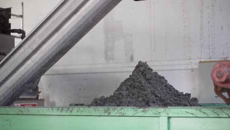 Dirt-and-sludge-pile-in-wastewater-treatment-plant