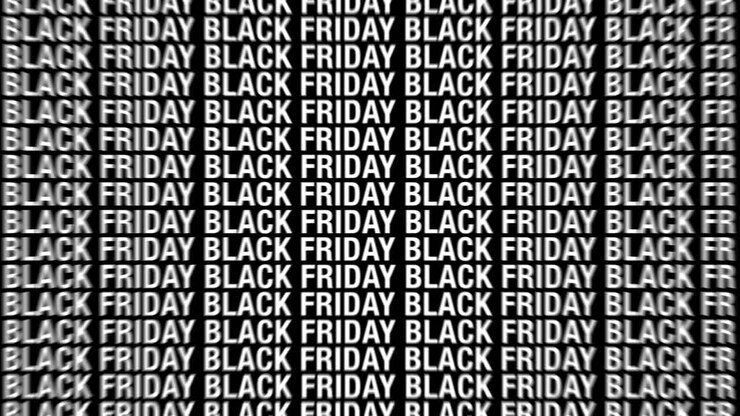 Black Friday animated text graphic 4k