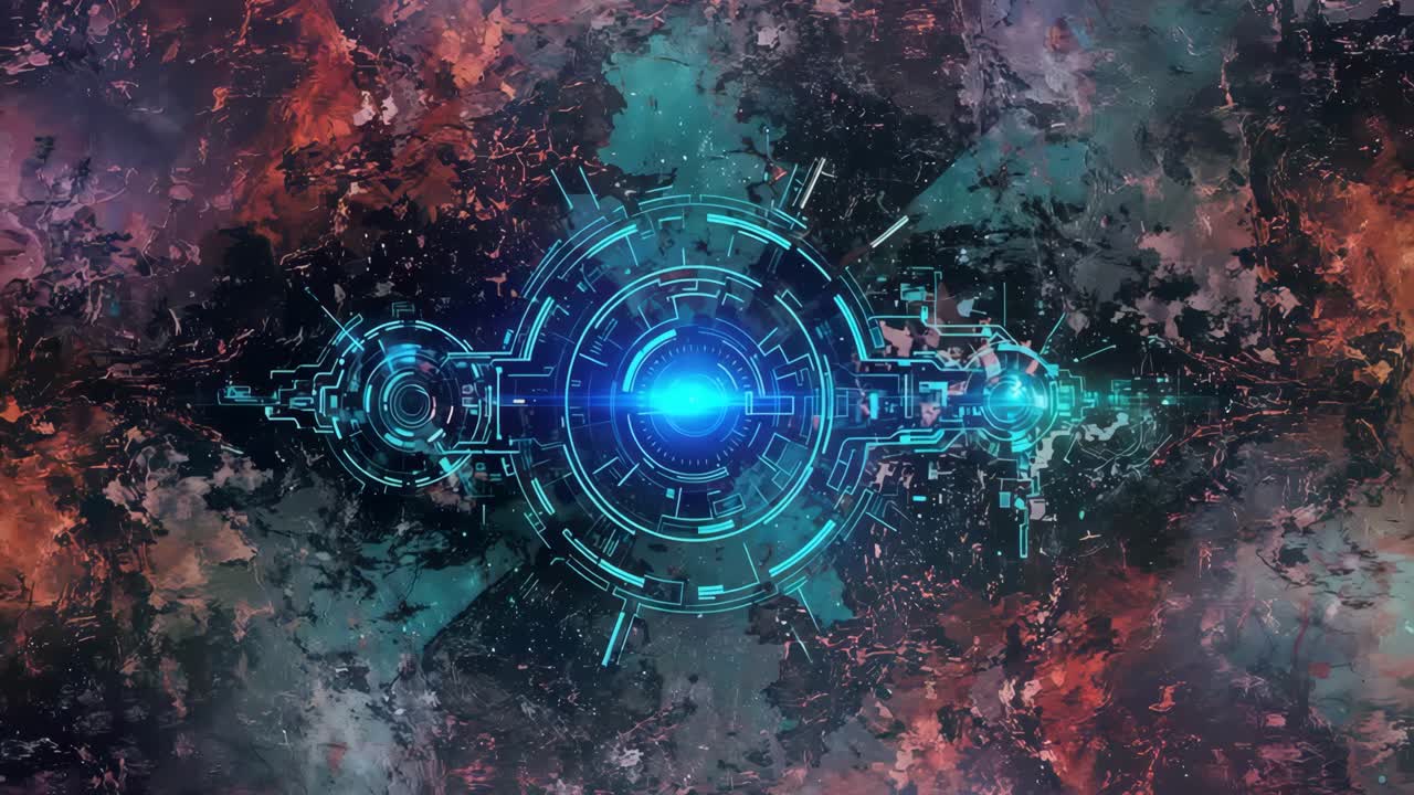 미래 추상 기술 배경