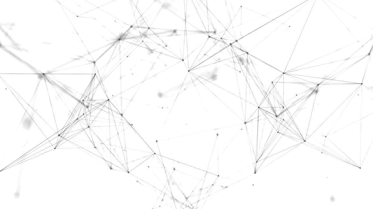 Abstract Plexus Network luxury and titles network of connected lines and dots particles. Network Connections Soft Clean Corporate Business Presentation Seamless Loop Background.