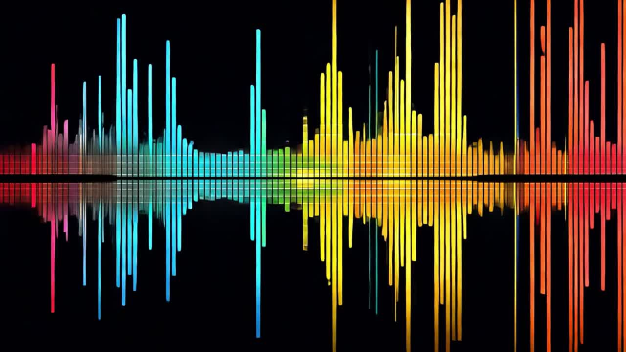 Colorful Sound Wave Visualization