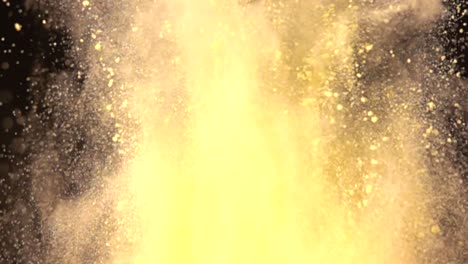 golden powder explosion