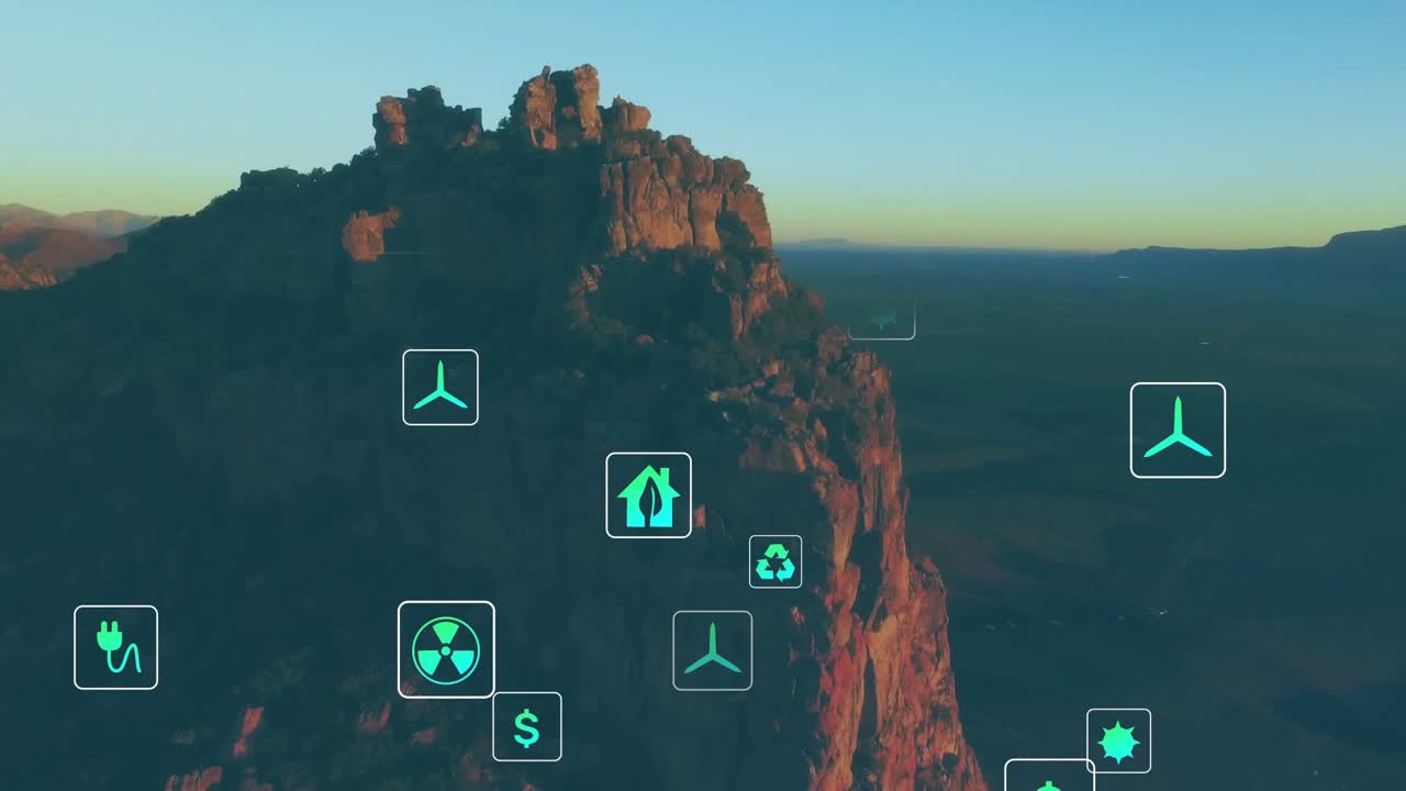 Fourth second plug icon appearing over red rock, icons clustering fading and showing power cycle
