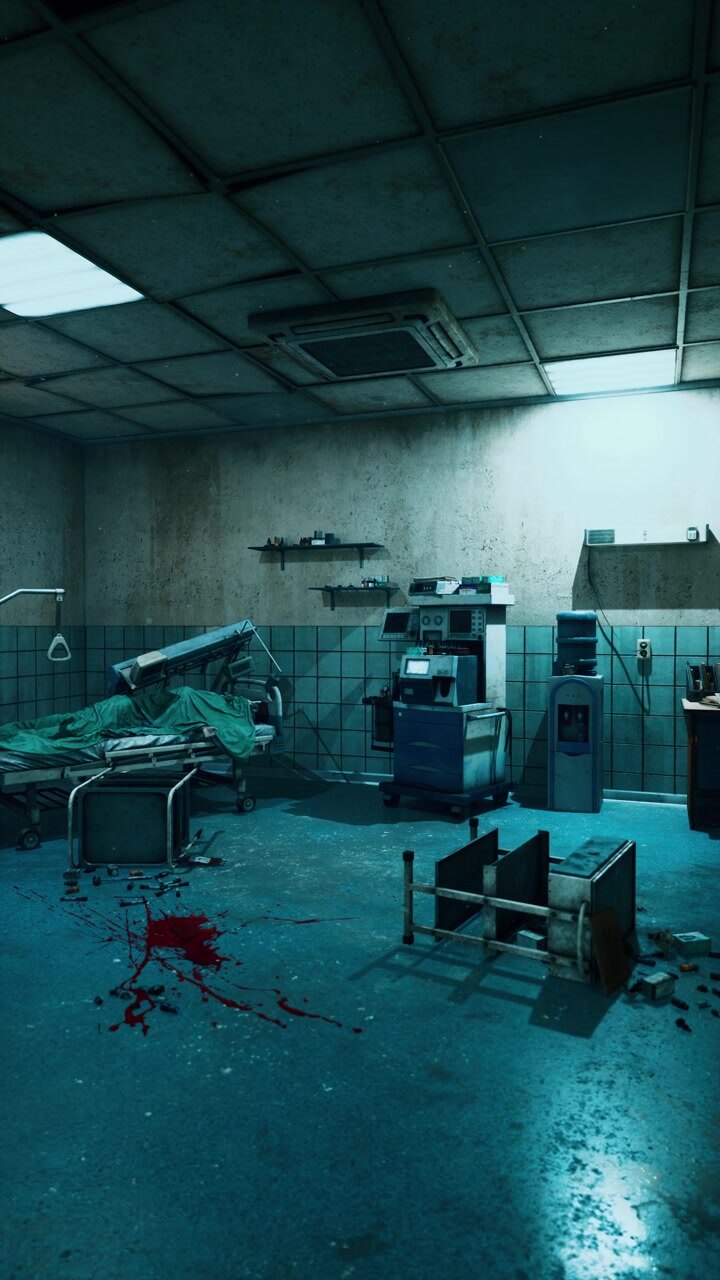 Abandoned hospital room reveals haunting echoes of a once busy past