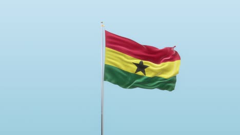 ghana flag with alpha and background with different angle of movement