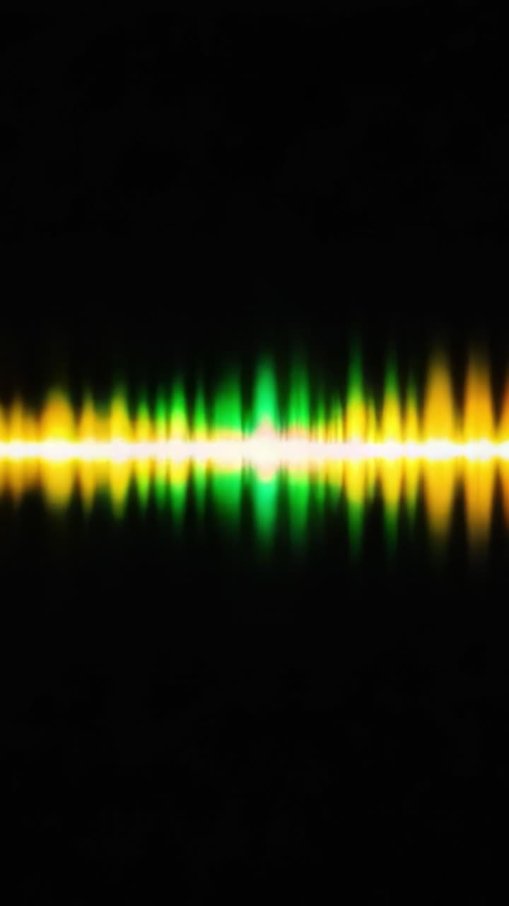 A Vibrant Visualization of Sound Waves in an Abstract Spectrum, Showcasing the Dynamic Range of Colors and Frequencies in a Dark Setting