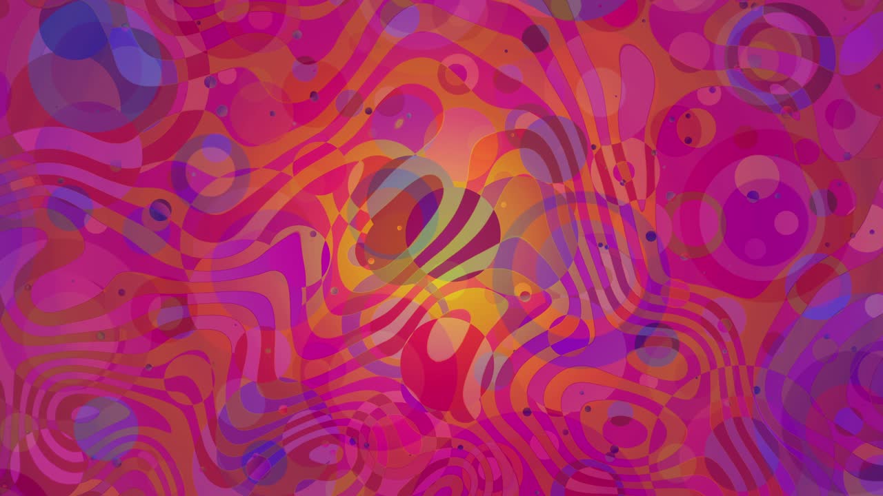 Dynamic Swirling Patterns in a Hypnotic and Colorful Vibrant Loopable Abstract Animation, Chaotic yet Mesmerizing Trippy Background