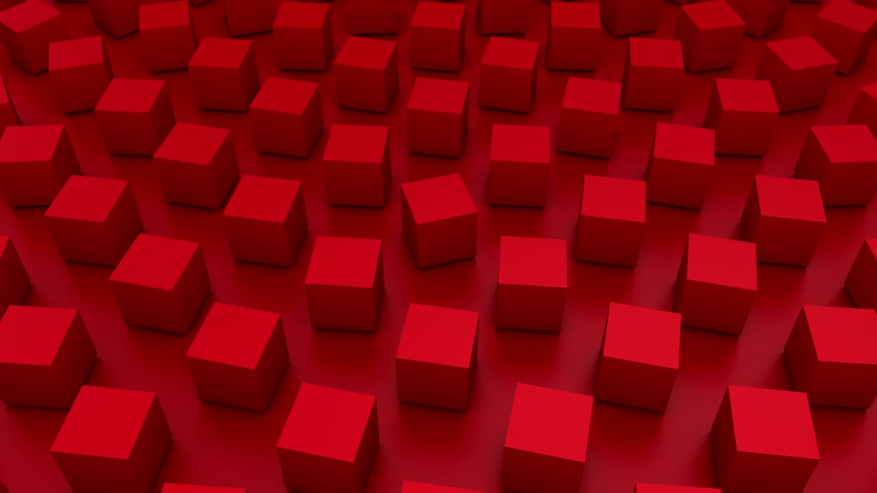 los cubos giratorios forman una onda