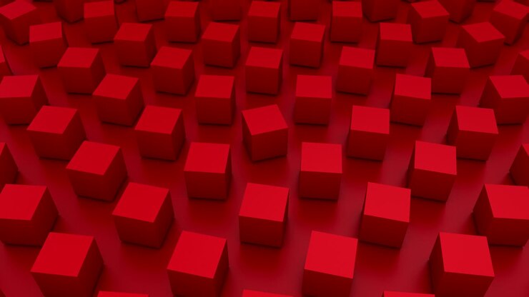 Rotating Cubes Form A Wave
